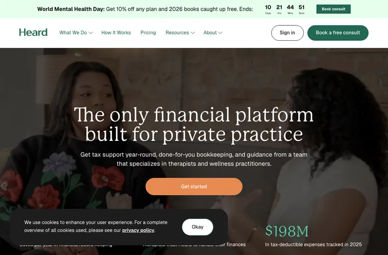Heard website preview