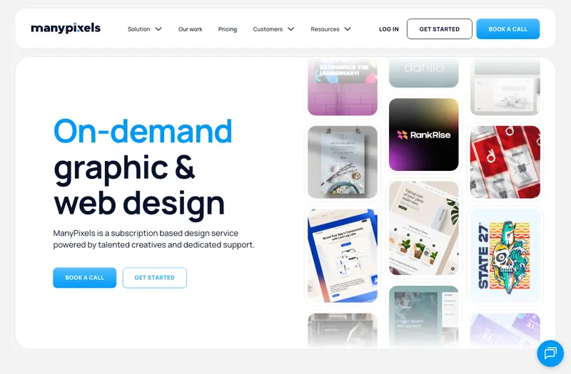 ManyPixels website preview