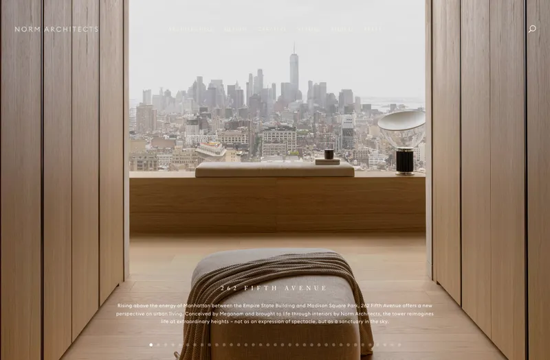 Norm Architects website preview