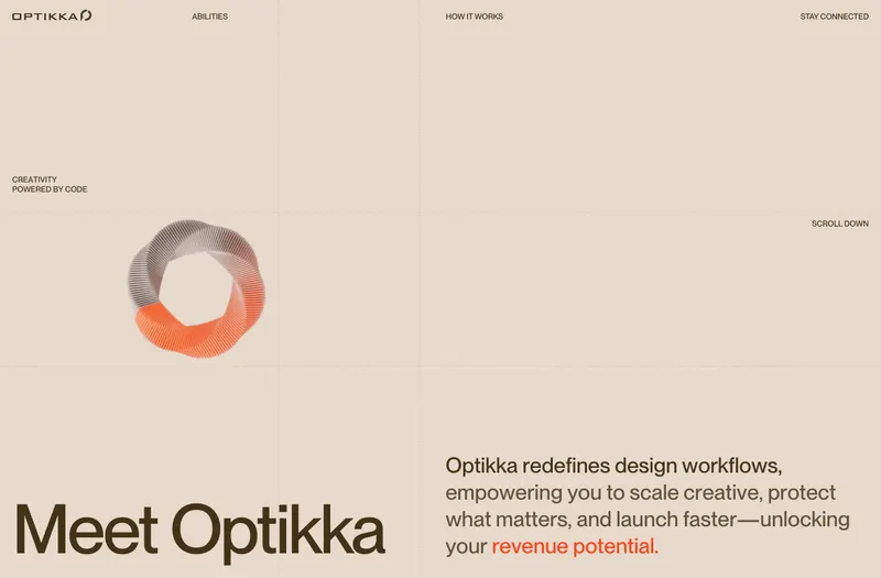 Optikka website preview