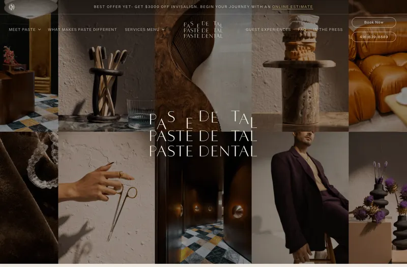 Paste Dental website preview