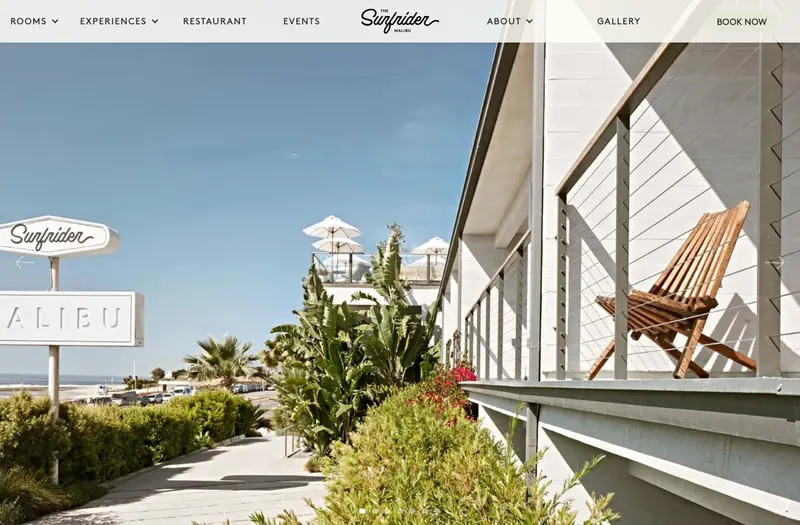 The Surfrider Malibu website preview